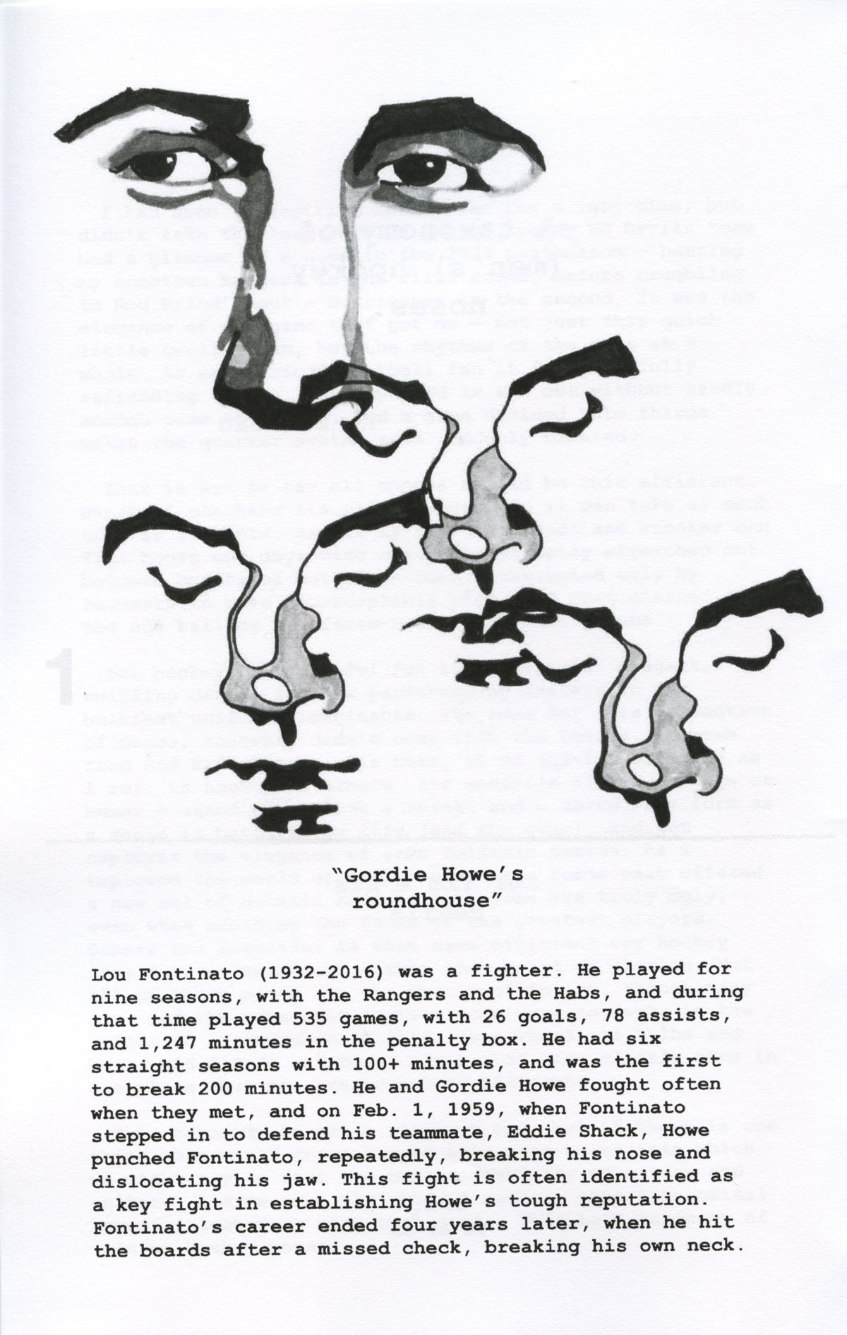 A taxonomy of (men’s) hockey noses. A taxonomy of (men’s) hockey noses.